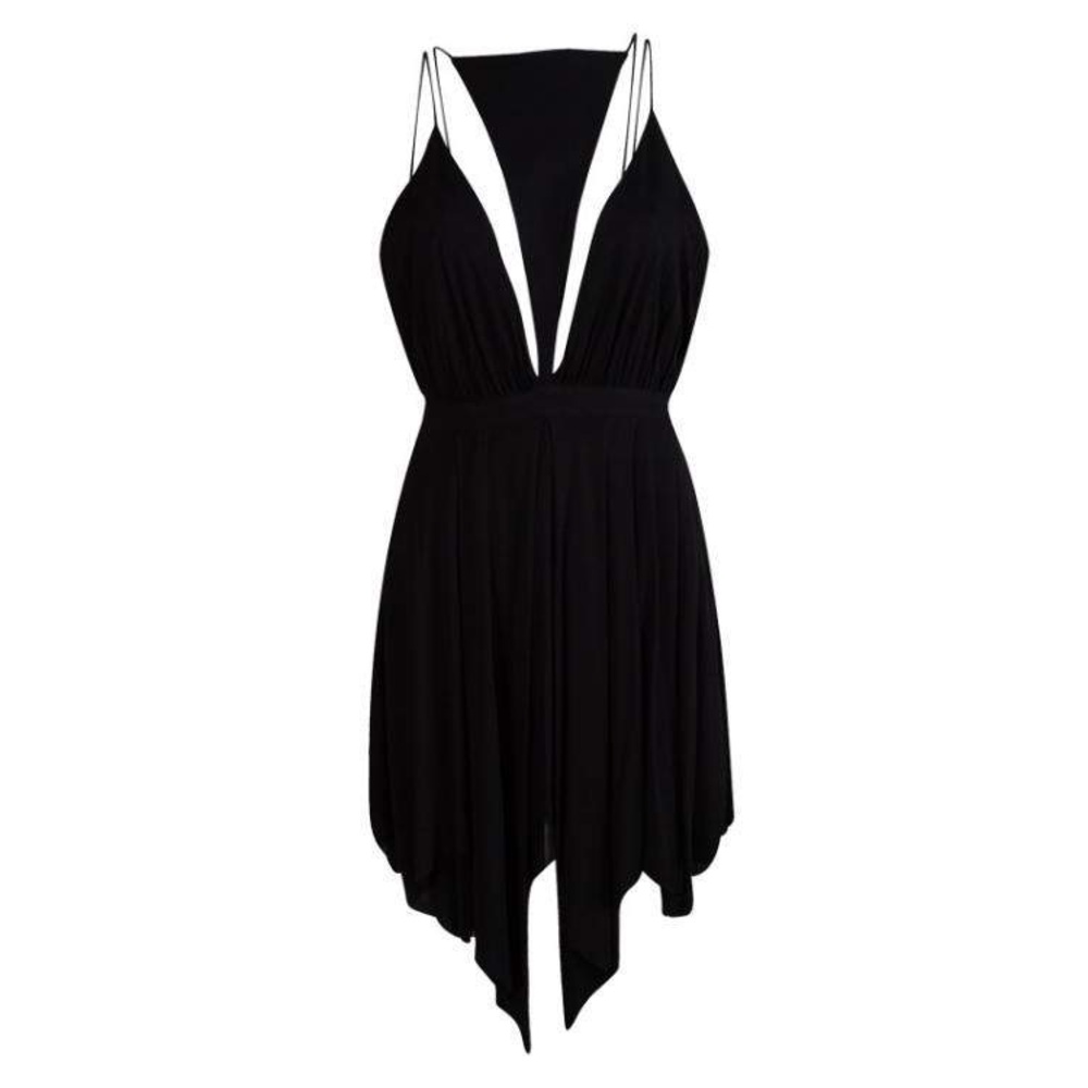 NWT  Balmain Black Triangular Front Dress Sz US 4 FR 36